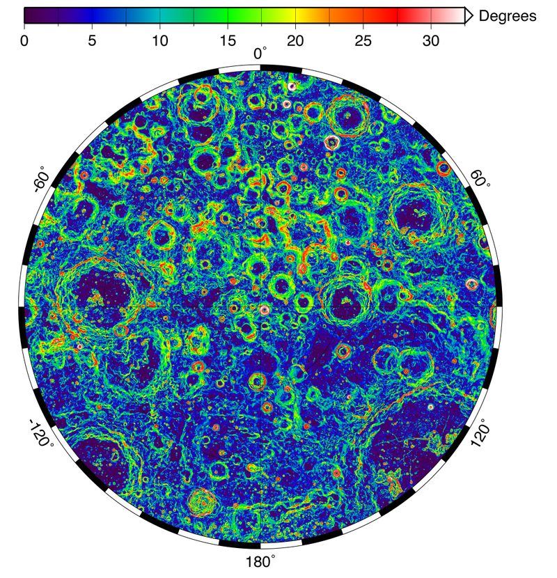 Illustration for article titled Data from the Lunar Orbiter Creates Abstract Moon Art